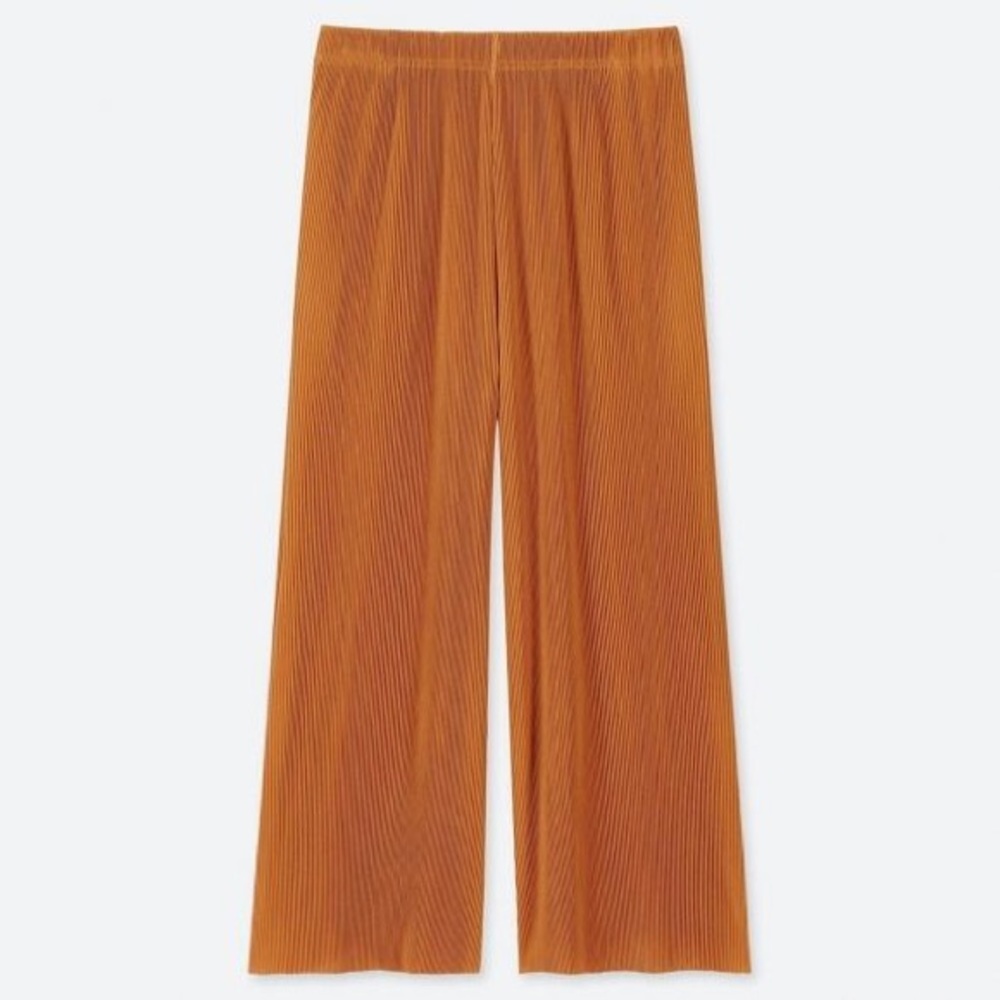NWT Uniqlo Pleated Yellow Pants